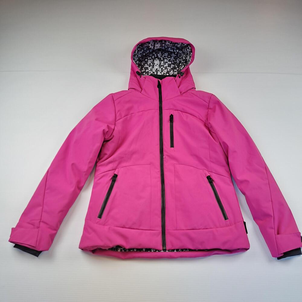 Body Glove Jacket Womens Small Pink Hooded Softshell Ski Snow Insulated Coat